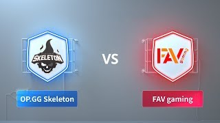 OP.GG Skeleton vs FAV Gaming  - 2018 Clash Royale League Asia Week 3 Day 2