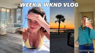 WEEK + WKND IN MY LIFE | summer beach days, new apt setup, nursing + getting real with you guys..