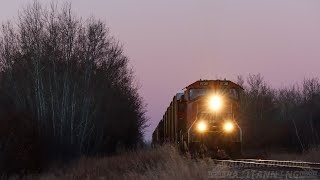 CN 5730 Leads a Large L557 Up the Coronado Subdivision With Grain Cars Headed For Storage!