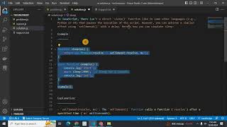 JavaScript Sleep Function: Simulate Delay with setTimeout and Promises