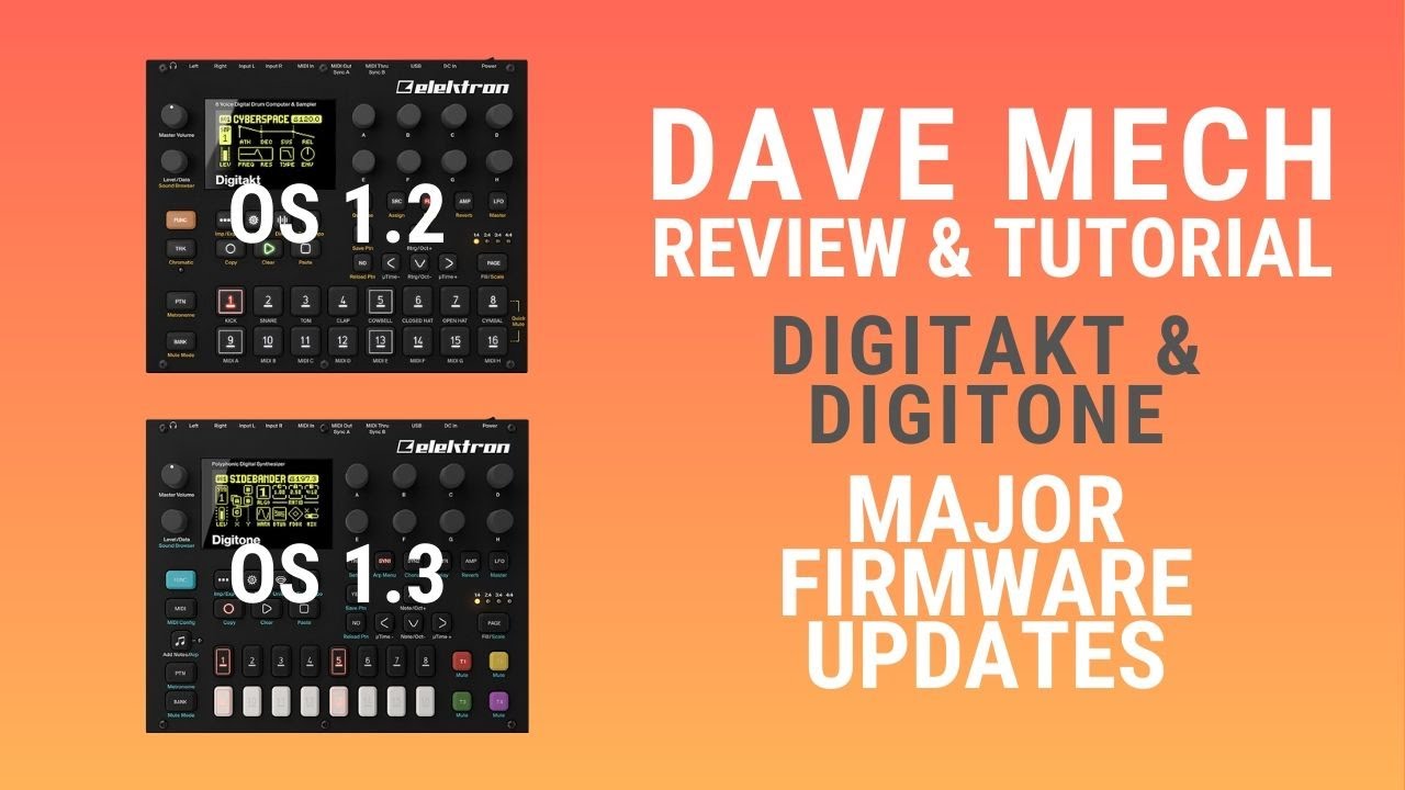 Digitakt Digitone Major Firmware Updates Youtube