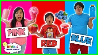 Eating Only ONE Color of Food for 24 Hours!  ( Rainbow Food Challenge)