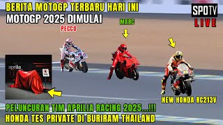 GEGER🔴BERITA MOTOGP HARI INI KAMIS 15 JANUARI 2025,MOTOGP HARI INI, APRILIA 2025, HRC TES BURIRAM