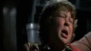 The Goonies - Chunk confesses to the Fratellis.