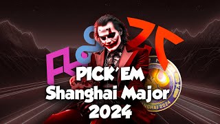 МОЙ PICK’EM Shanghai Major 2024 | Perfect World OPENING STAGE