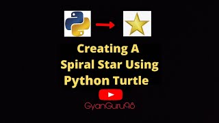 Spiral Star Tutorial via Python turtle