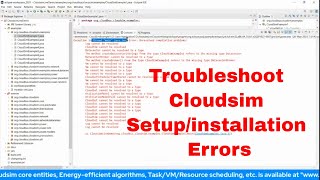 Cloudsim Tutorials: Common Installation/ setup Error 2021