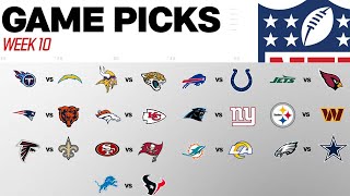Week 10 Game Picks!