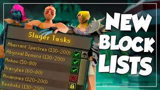 NEW Slayer Block Lists for Experience & Profit In OSRS