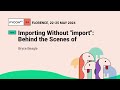 Importing Without 