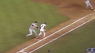 1984 WS Gm1: Morris fields bunt, gets out