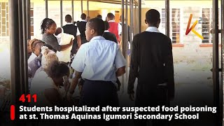 Students hospitalized after suspected food poisoning at st. Thomas Aquinas Igumori secondary school