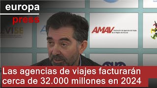 Las agencias de viajes facturarán cerca de 32.000 millones en 2024