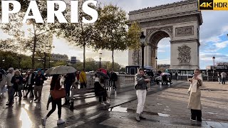 🇫🇷[PARIS 4K HDR] WALK IN PARIS "BEAUTIFUL CHAMPS-ÉLYSÉES  WALK" (4K 60FPS HDR) 21/OCTOBER/2023