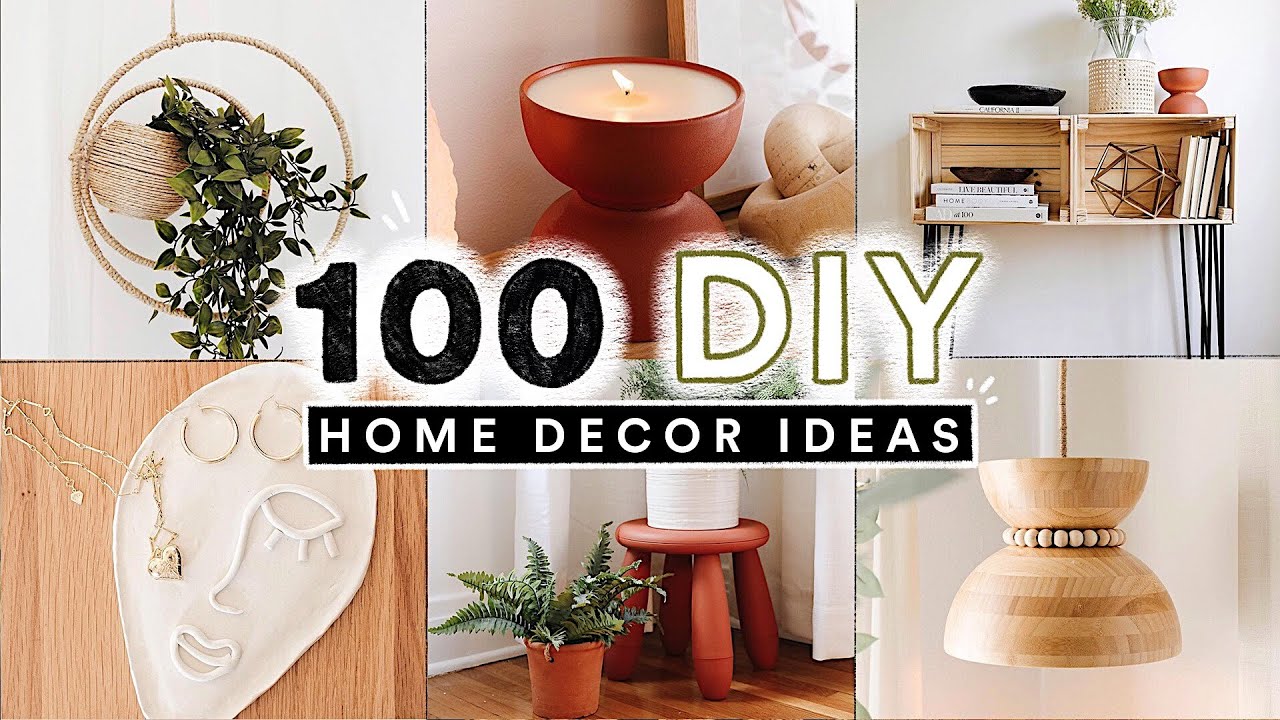 100 DIY HOME DECOR IDEAS + HACKS You Actually Want To Make! (Full ...