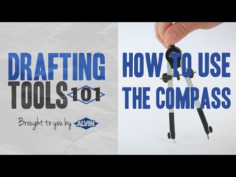 What is the use of compass in drafting?