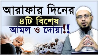 আরাফার দিনের চারটি বিশেষ আমল ও ফজিলত শায়খ আহমাদুল্লাহ । আরাফার দিনের আমল । আরাফার দিনের দোয়া