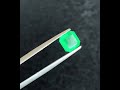 Natural Green Emerald Gemstone, Asscher Cut 1.05 Carats