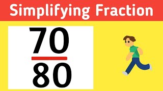How to simplify the fraction 70/80 || 70/80 Simplified