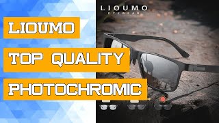 LIOUMO Top Quality Photochromic Polarized Sunglasses Men Women Carbon Fiber Frame Square Glasses UV4