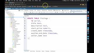 Databases 101: Creating the first AUCTagon table