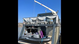 Hausboot River- Dream; unser Tenderboot im Einsatz