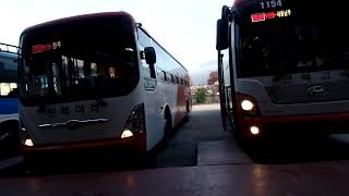 무주 시외. 고속버스터미널 .  Muju Intercity Bus Terminal . 무주 구천동. 덕유산行 . MuJu . 茂朱九千洞 . 全羅北道.  KOREA