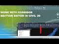 Work with Corridor Section Editor in Civil 3D