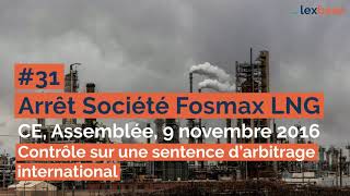 #31 Arrêt Société Fosmax LNG