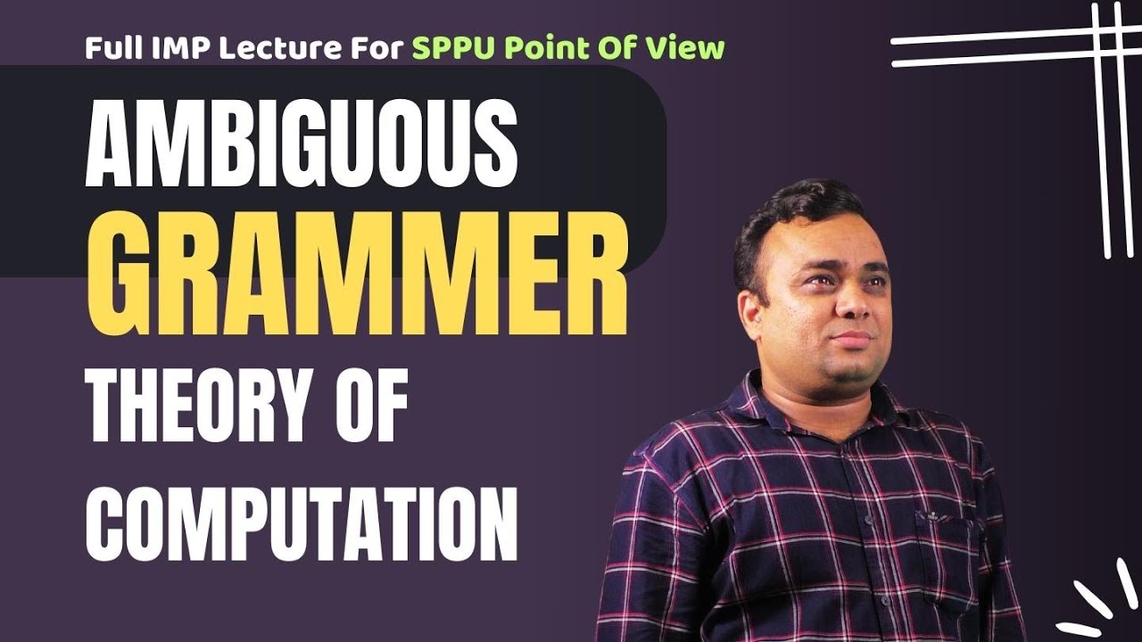 Topic : Ambiguous Grammer | Theory Of Computation | TOC | #engineering ...