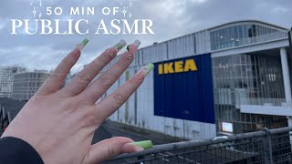 PUBLIC ASMR at IKEA 🇸🇪 Tapping & Scratching for 50 Minutes  🫶