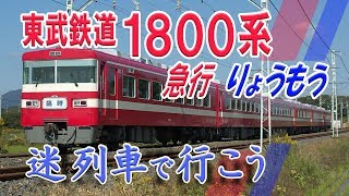 【迷列車で行こう】#36 東武鉄道1800系(300系・350系) 急行「りょうもう」号 元専用車両