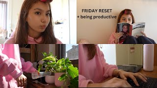 COLLEGE DIARIES | friday reset + a productive day in my life