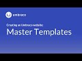 Creating an Umbraco 8 website: Master Templates