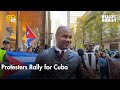 Cuba Solidarity Rally Held in New York City Ahead of UN Vote