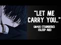 “Let Me Carry You…” 🌧️ Tsundere Boyfriend ASMR (Rain Sounds • Sleep Aid)