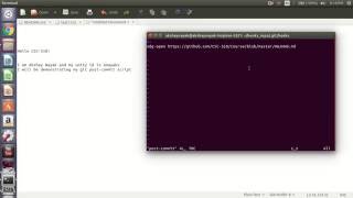 HW0 hook post-commit screencast