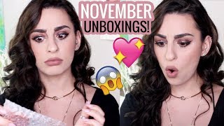 November Unboxings! Birchbox, Ipsy, Boxycharm & Facetory 2017