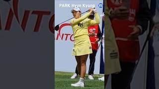 개나리 같은 화사한 큐티풀박현경 티샷전 몸풀기 모습 공개.PARK Hyunkyung