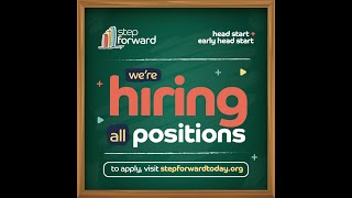 Step Forward's Early Head Start & Head Start are hiring!