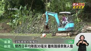 凱米颱風襲臺 關西產業道路樹倒幸無傷亡【客家新聞20240725】