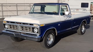 1976 Ford F150 Ranger Weiss Blau