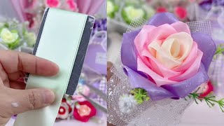 How to make ribbon rose - Ribbon flower tutorial