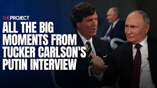 All The Big Moments From Tucker Carlson's Putin Interview