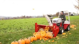 100 Pumpkins VS Ventrac Snowblower