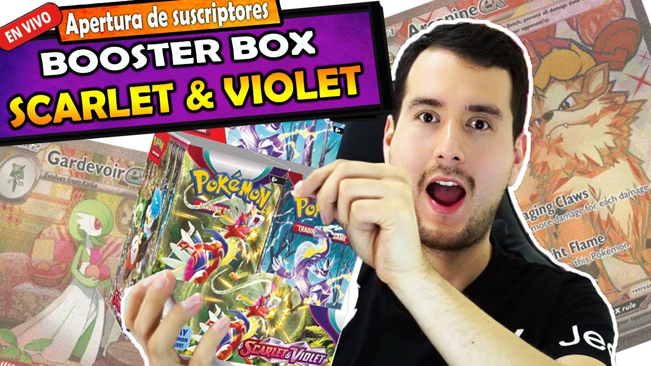 Apertura En Vivo BOOSTER BOX SCARLET & VIOLET - Opening POKEMON TCG ...