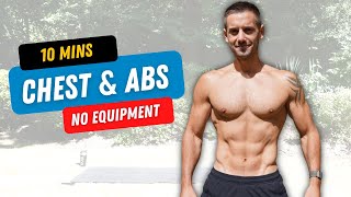 CHEST & ABS SUPERSETS PUMP in 10 Minutes with No Equipment