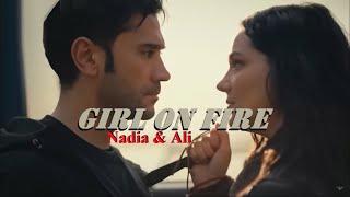 Nadia \u0026 Ali - Girl on Fire  (Al Sancak + eng sub)