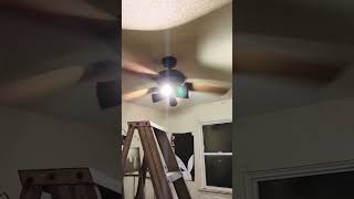 5 Ceiling fans wobbling to the iPhone ringtone #funny #ceilingfan #shorts #wobbling