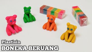 Cara Membuat Boneka Beruang Dari Plastisin | Sangat Mudah | Kerajinan Tangan